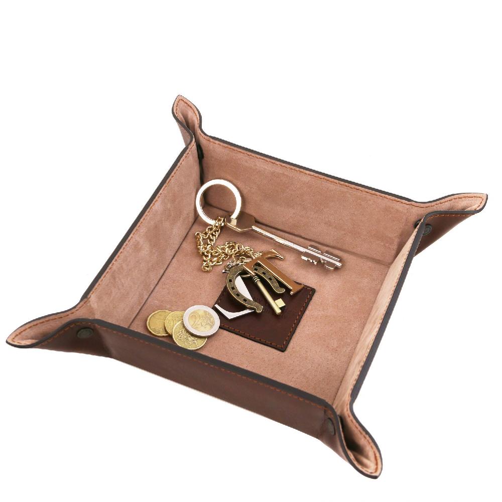 Tuscany Leather Esclusivo Svuotatasche in Pelle Misura Grande Prezzo Ridotto