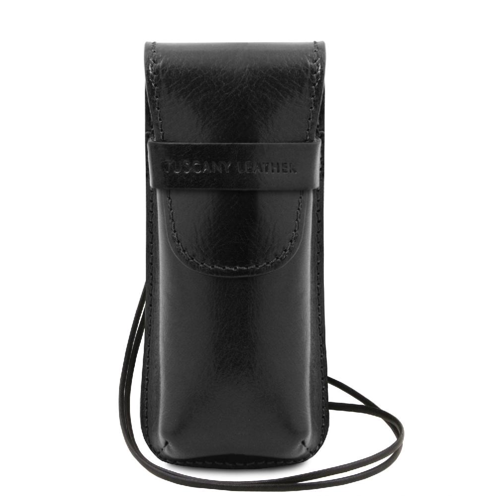 Tuscany Leather Esclusivo Portaocchiali/Portacellulare/porta Orologio a Tracolla in Pelle Sottocosto