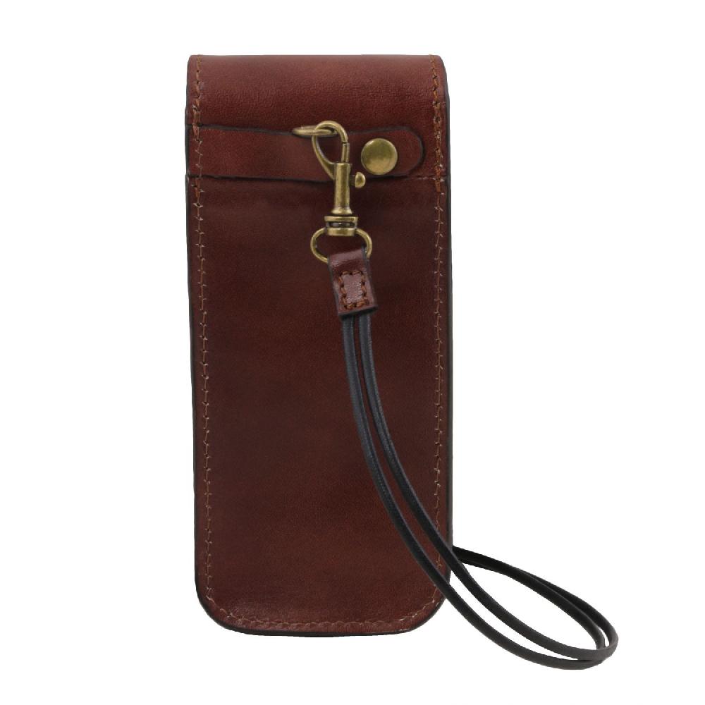 Tuscany Leather Esclusivo Portaocchiali/Portacellulare/porta Orologio a Tracolla in Pelle Novità