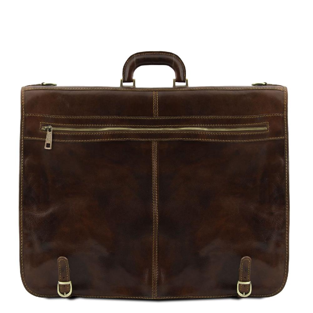 Tuscany Leather Porta Abiti in Pelle con Tascone Davanti In Vendita
