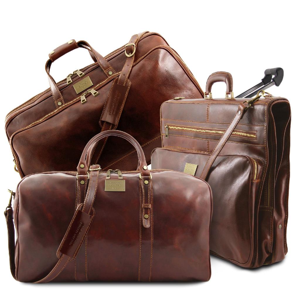 Tuscany Leather Set da Viaggio in Pelle Saldi Di Fabbrica