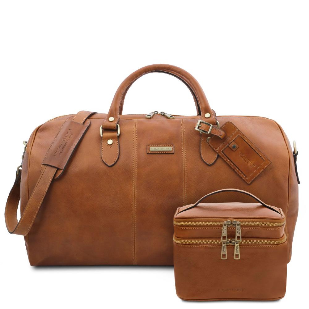 Tuscany Leather Borsone da Viaggio in Pelle e Beauty Case in Pelle Negozio online di fabbrica