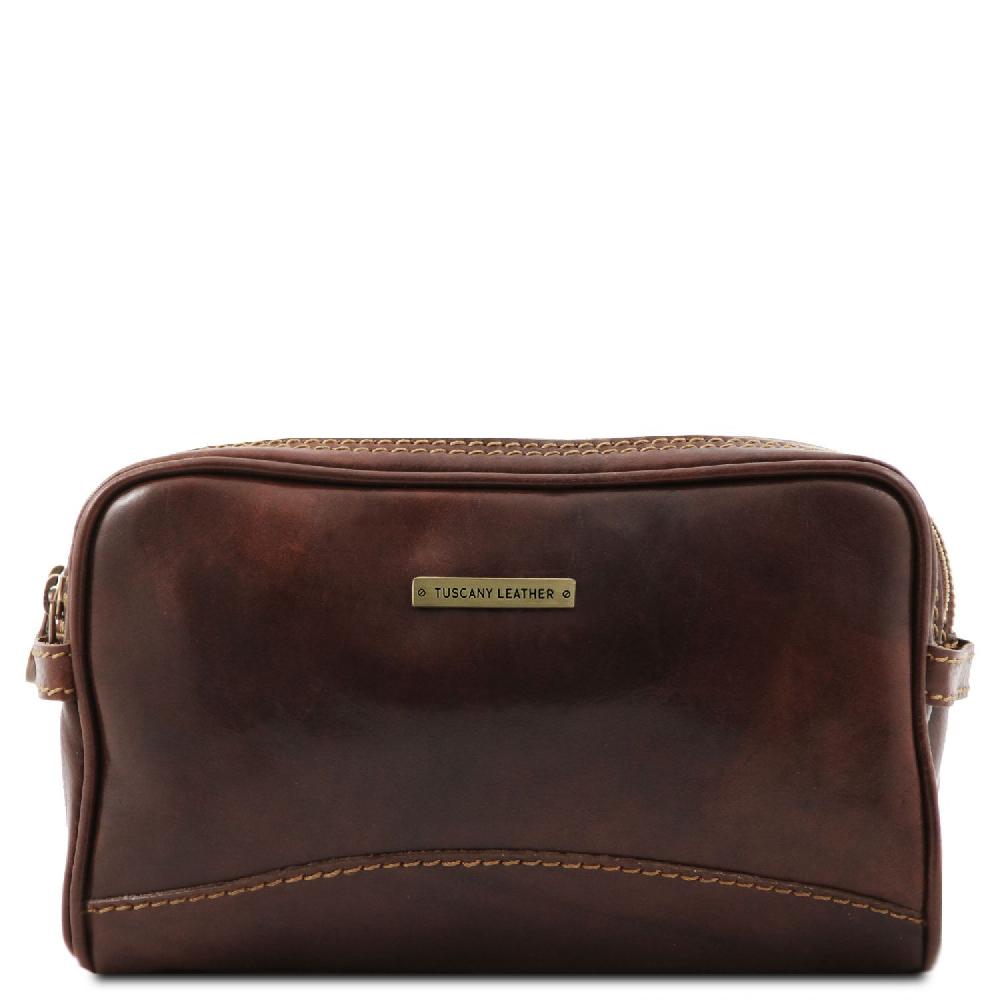Tuscany Leather Beauty Case in Pelle Offerta Giorno del Papà