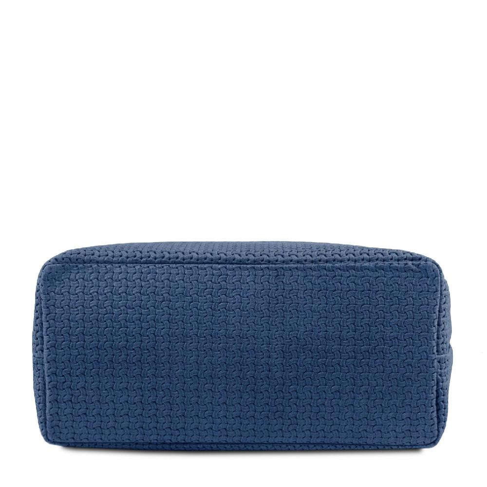 Tuscany Leather Borsa Shopping in Pelle Stampa Intrecciata Grandi sconti