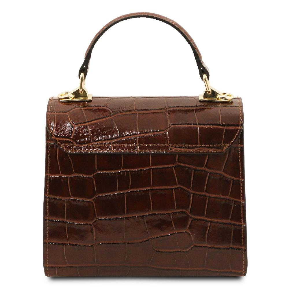 Tuscany Leather Borsa a Mano in Pelle Stampa Cocco Offerta settimanale