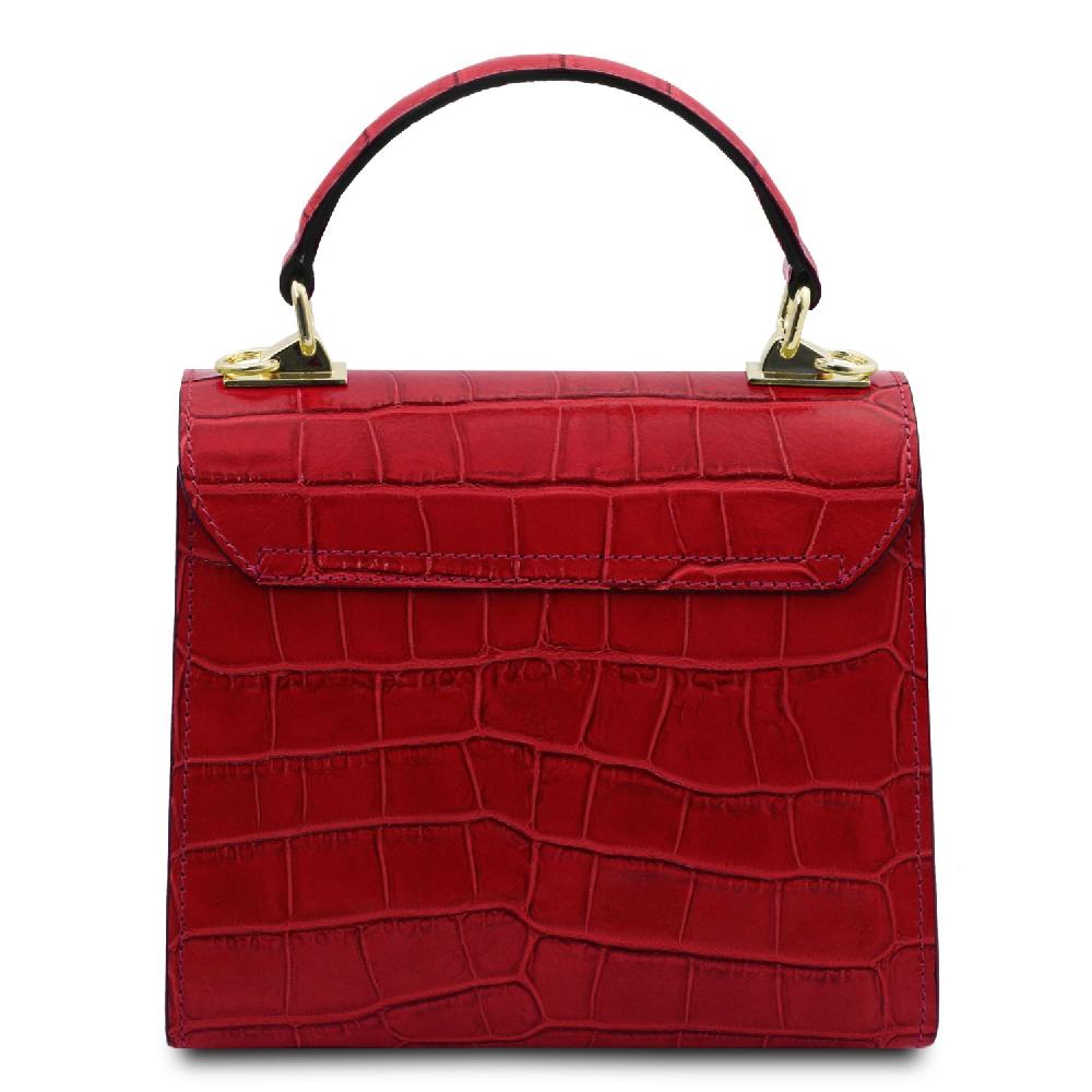 Tuscany Leather Borsa a Mano in Pelle Stampa Cocco Rilascio limitato