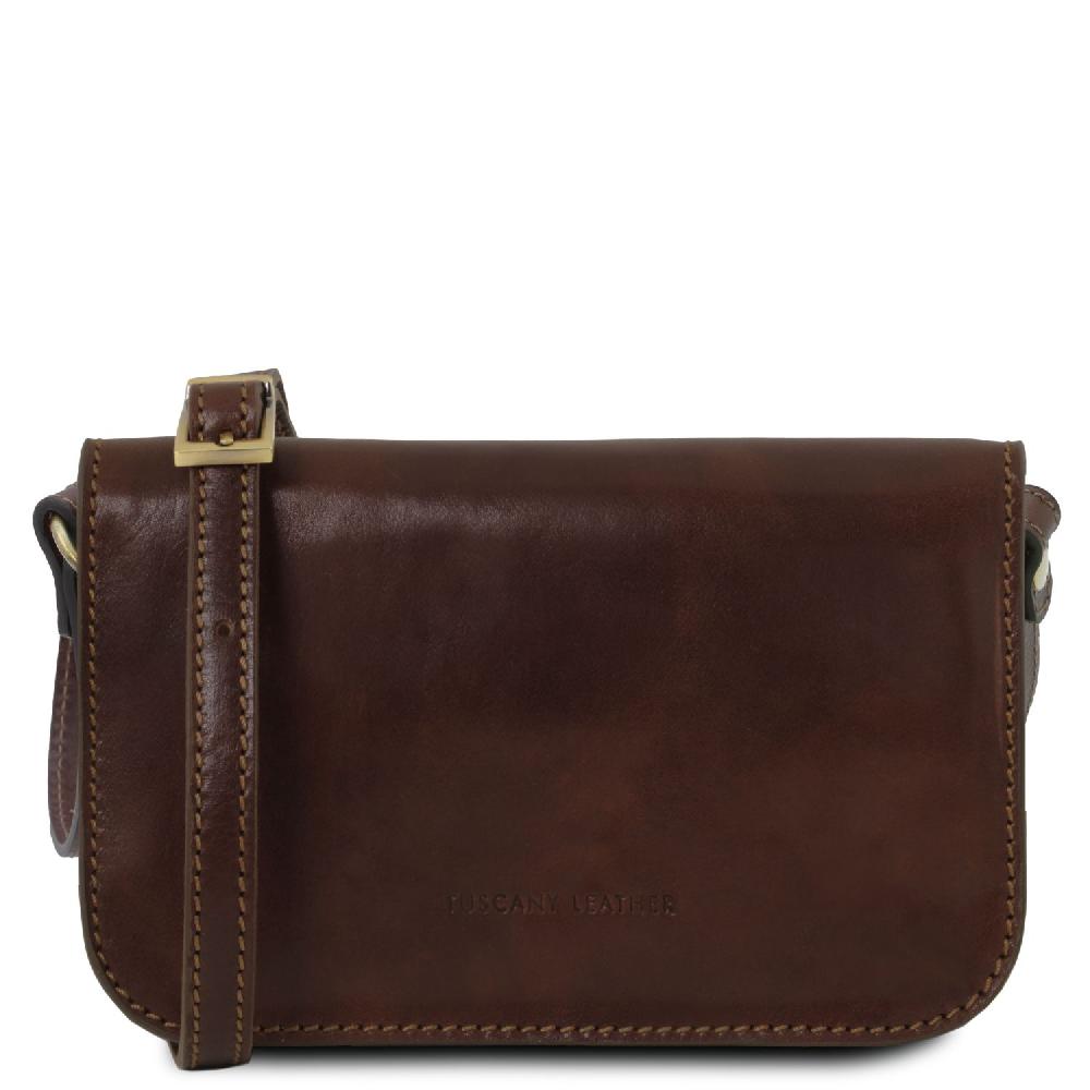Tuscany Leather Tracollina in Pelle con Pattella Novità