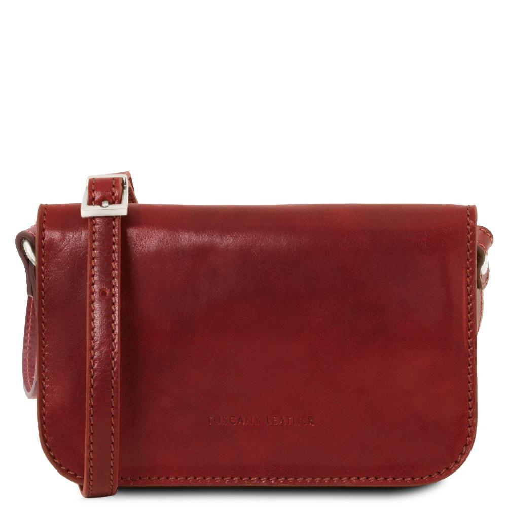 Tuscany Leather Tracollina in Pelle con Pattella Offerta