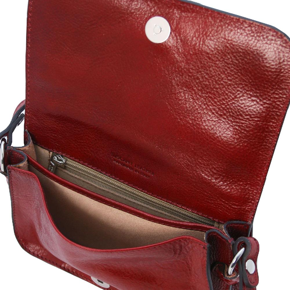 Tuscany Leather Tracollina in Pelle con Pattella Offerta