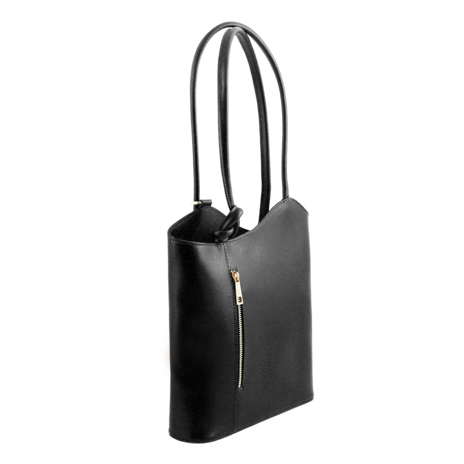 Tuscany Leather Borsa Donna Convertibile a Zaino in Pelle Saffiano In Vendita