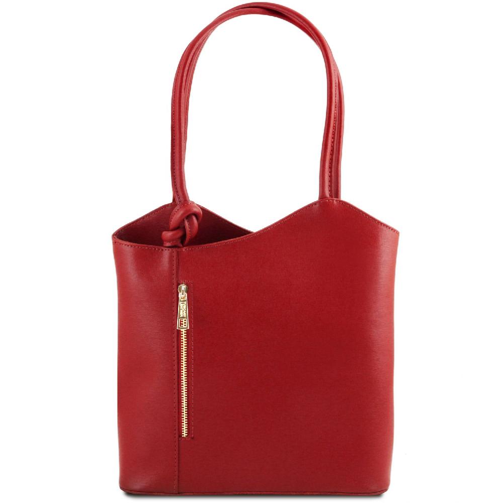 Tuscany Leather Borsa Donna Convertibile a Zaino in Pelle Saffiano Hotsell