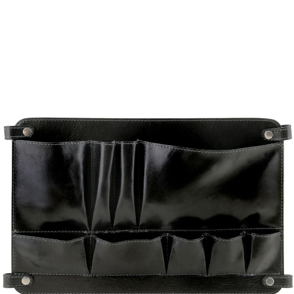 Tuscany Leather Modulo Multifunzione in Pelle con Tasche Vendita Calda