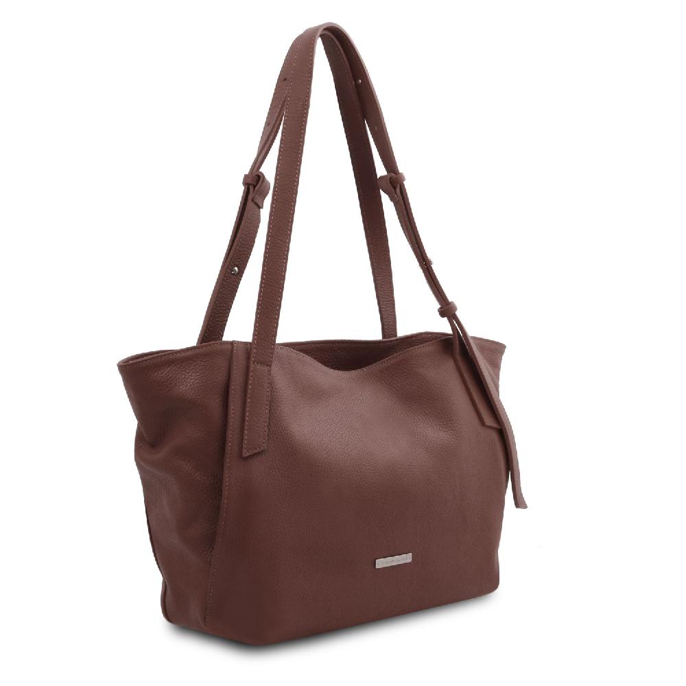 Tuscany Leather Borsa Shopping in Pelle Morbida Sconto di tempo limitato
