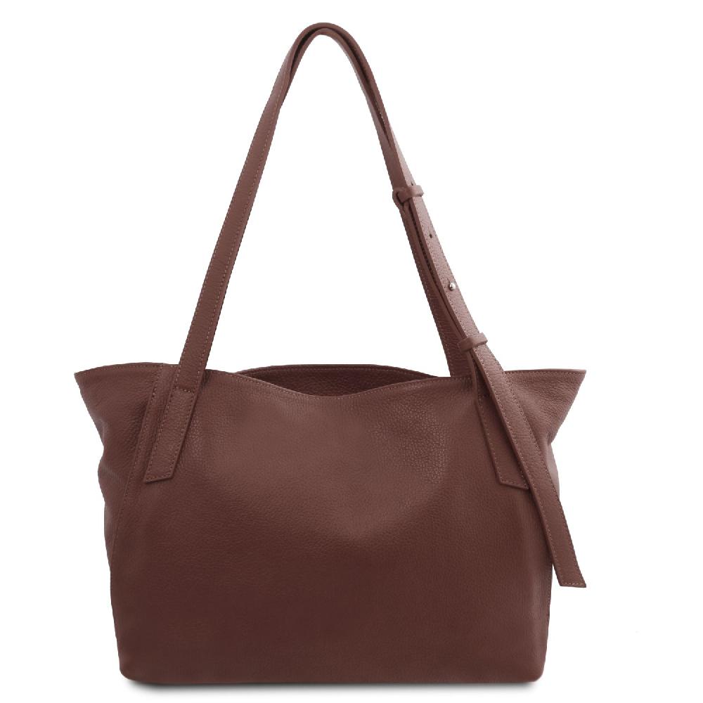 Tuscany Leather Borsa Shopping in Pelle Morbida Sconto di tempo limitato