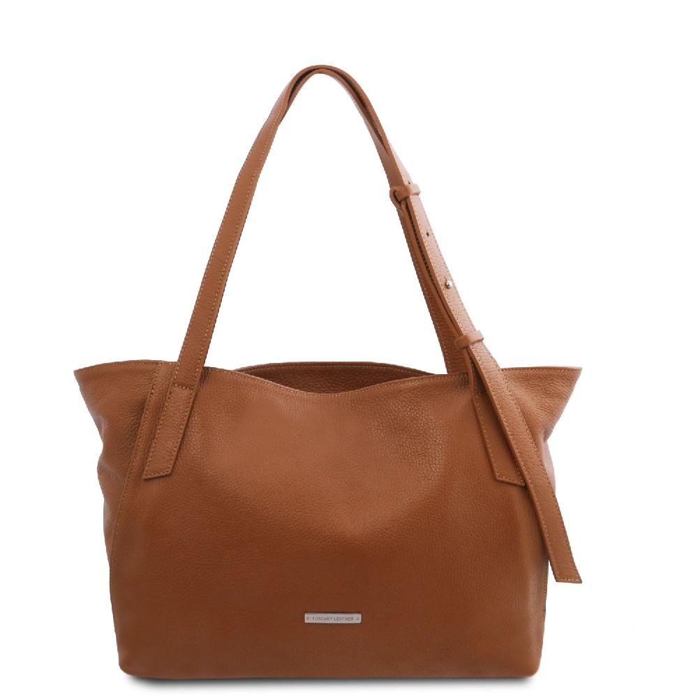 Tuscany Leather Borsa Shopping in Pelle Morbida Negozio online di fabbrica