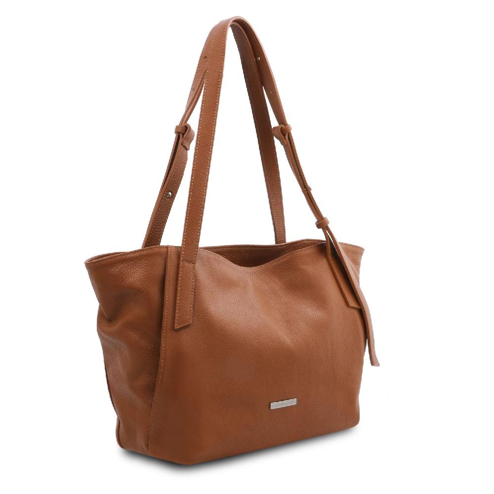 Tuscany Leather Borsa Shopping in Pelle Morbida Negozio online di fabbrica