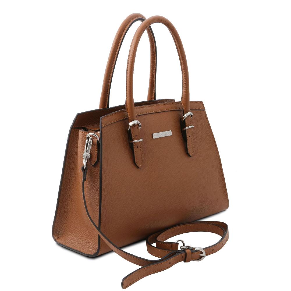 Tuscany Leather Borsa a Mano in Pelle Grande vendita
