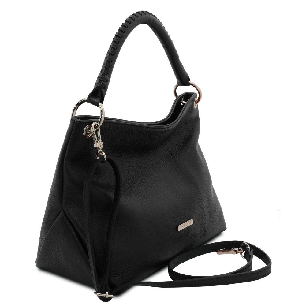 Tuscany Leather Borsa a Spalla in Pelle Morbida Black Friday