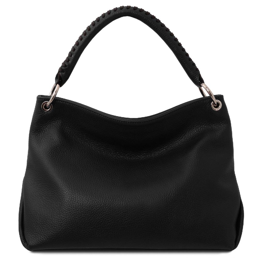 Tuscany Leather Borsa a Spalla in Pelle Morbida Black Friday
