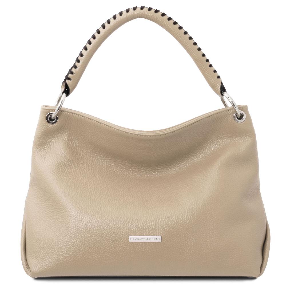 Tuscany Leather Borsa a Spalla in Pelle Morbida Offerta natalizia