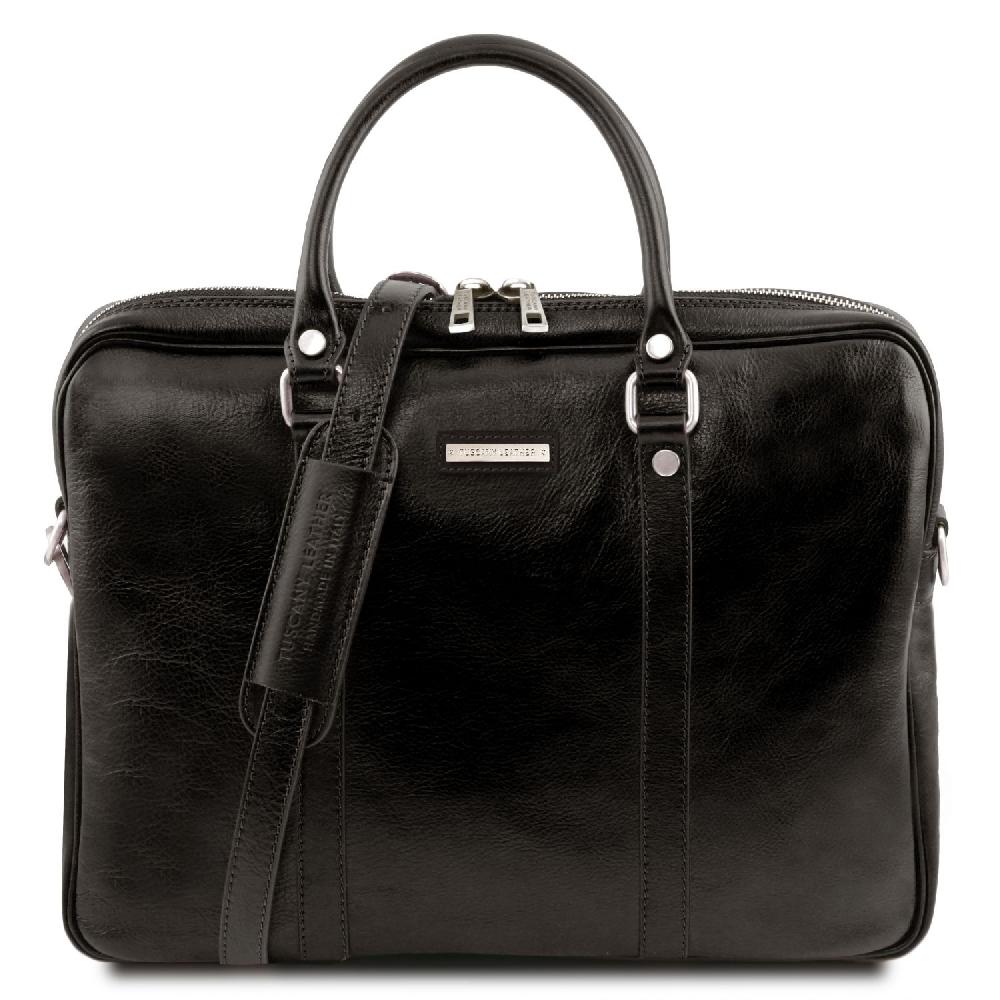 Tuscany Leather Borsa Porta Computer in Pelle Offerta per la Festa della Mamma
