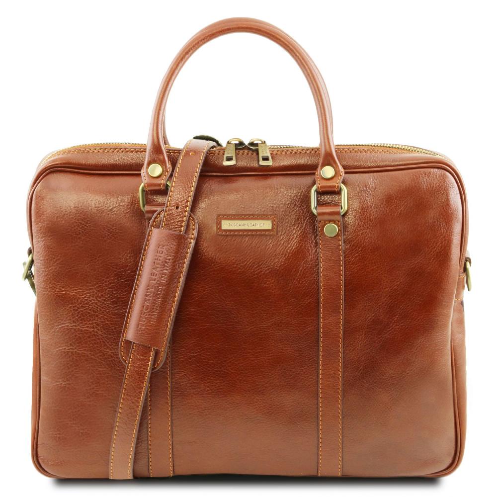 Tuscany Leather Borsa Porta Computer in Pelle Offerta San Valentino