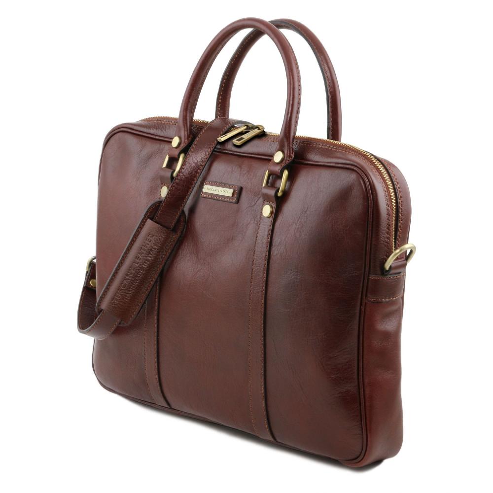 Tuscany Leather Borsa Porta Computer in Pelle Offerta San Valentino