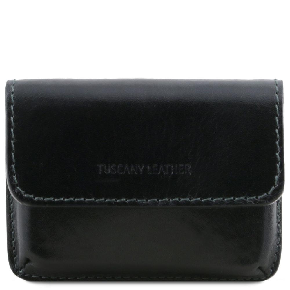 Tuscany Leather Esclusivo Porta Biglietti da Visita in Pelle Smaltimento dello stoccaggio