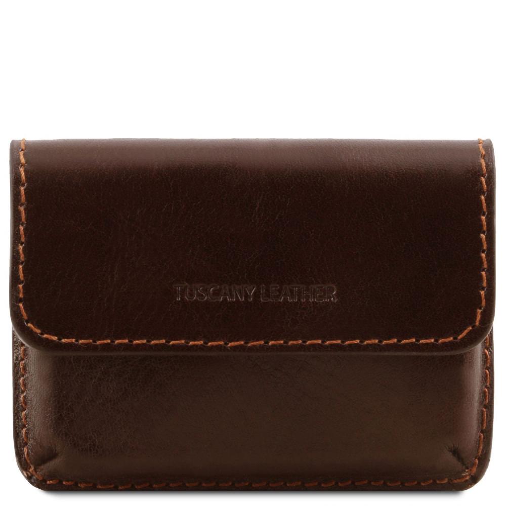 Tuscany Leather Esclusivo Porta Biglietti da Visita in Pelle Vendita calda