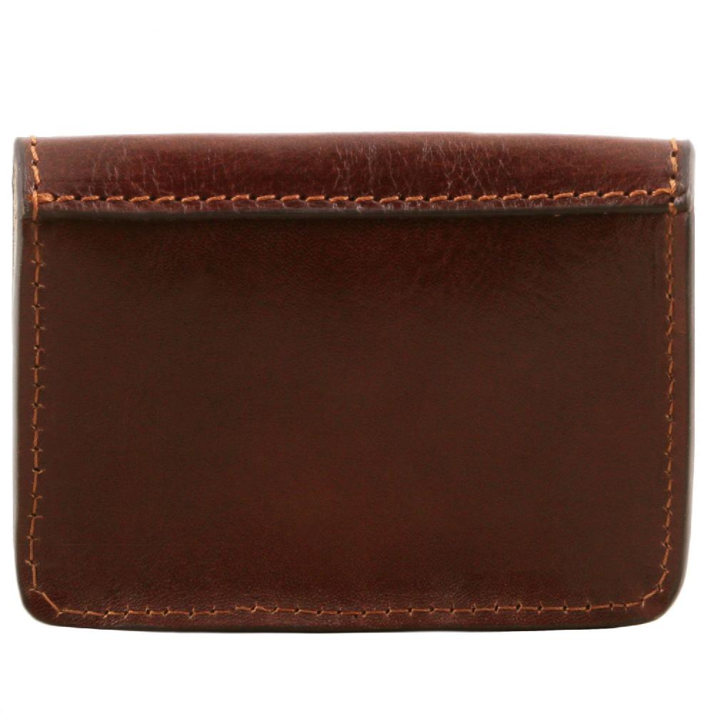 Tuscany Leather Esclusivo Porta Biglietti da Visita in Pelle Latest fashion