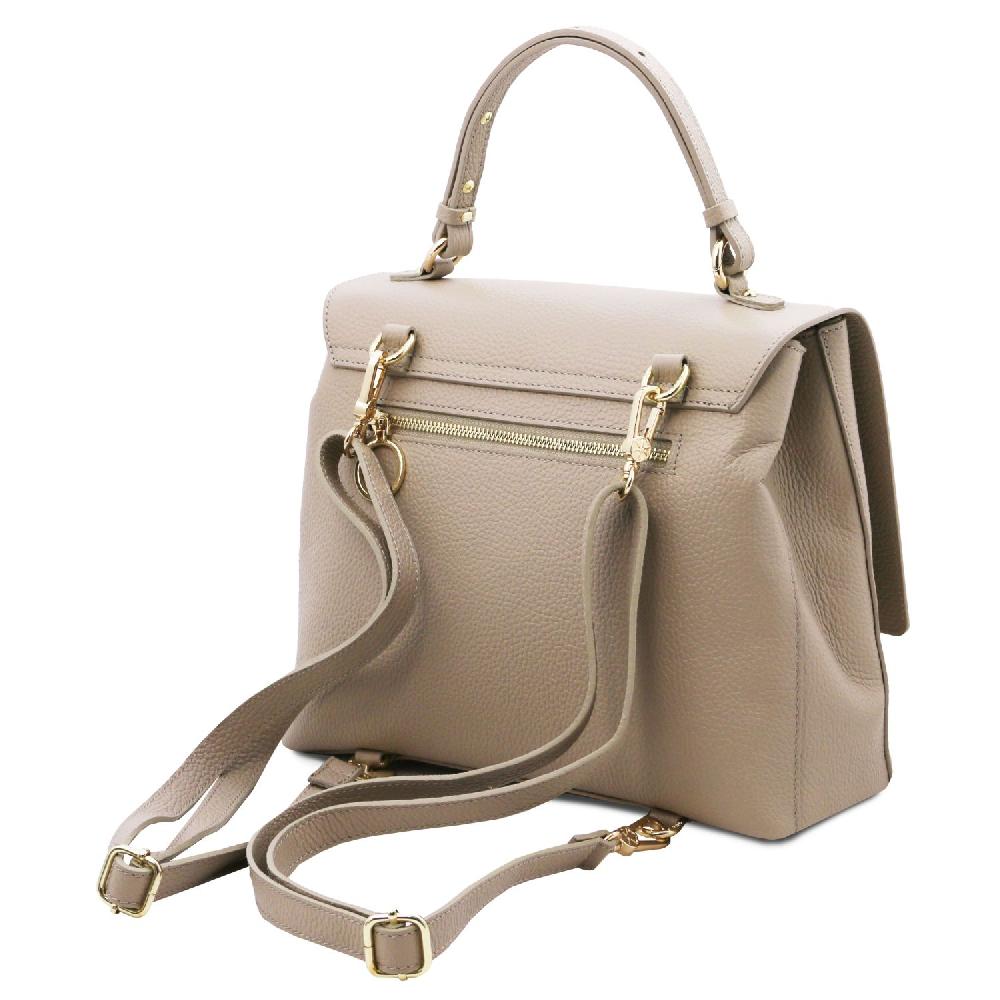 Tuscany Leather Leather Convertible Backpack Handbag Offerta speciale della fabbrica