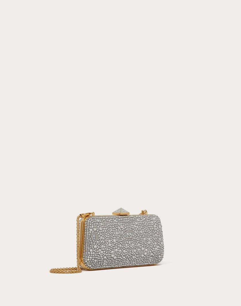 Valentino Handbags Minaudiere Carry Secrets Con Strass per Donna in Beige/crystal | Valentino IT Fino Al -60%