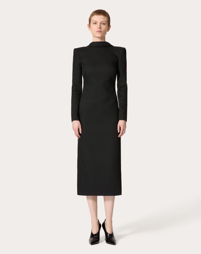 Valentino Handbags Abito Midi per Donna in Nero | Valentino IT Novità