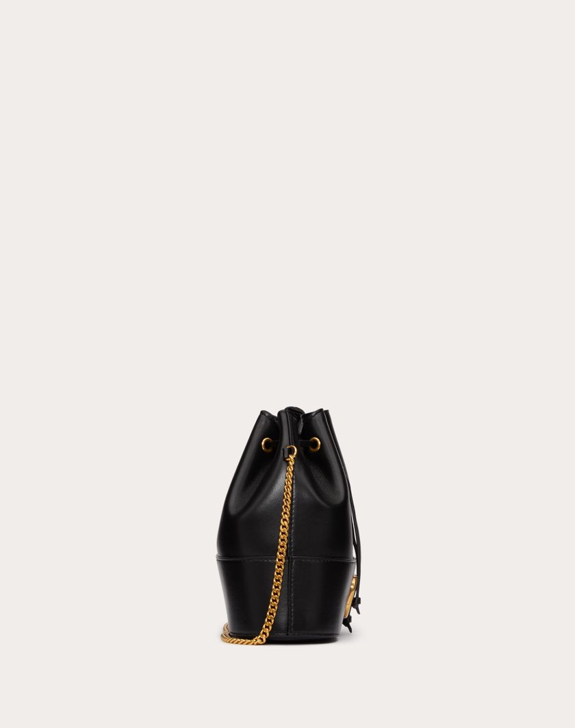 Valentino Handbags Mini Secchiello Con Catena Vlogo Signature In Nappa per Donna in Light Ivory | Valentino IT Spedizione Gratuita