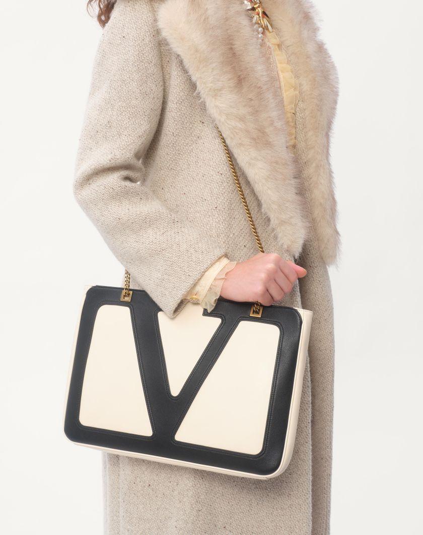 Valentino Handbags Cappotto In Textured Wool per Donna in Cammello/avorio | Valentino IT Hotsell