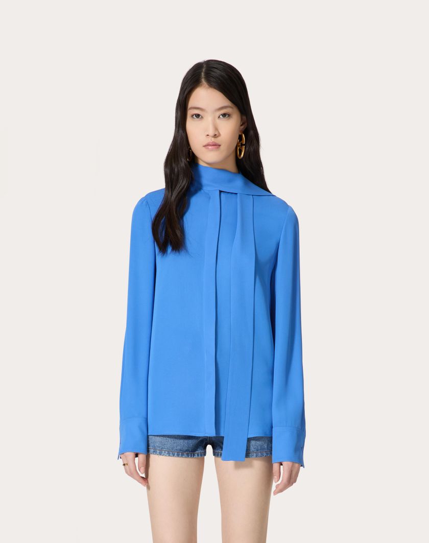 Valentino Handbags Camicia In Georgette per Donna in Serenity | Valentino IT Offerta San Valentino