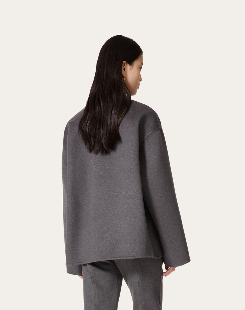Valentino Handbags Top In Compact Drap per Donna in Grigio Scuro | Valentino IT Offerte esclusive