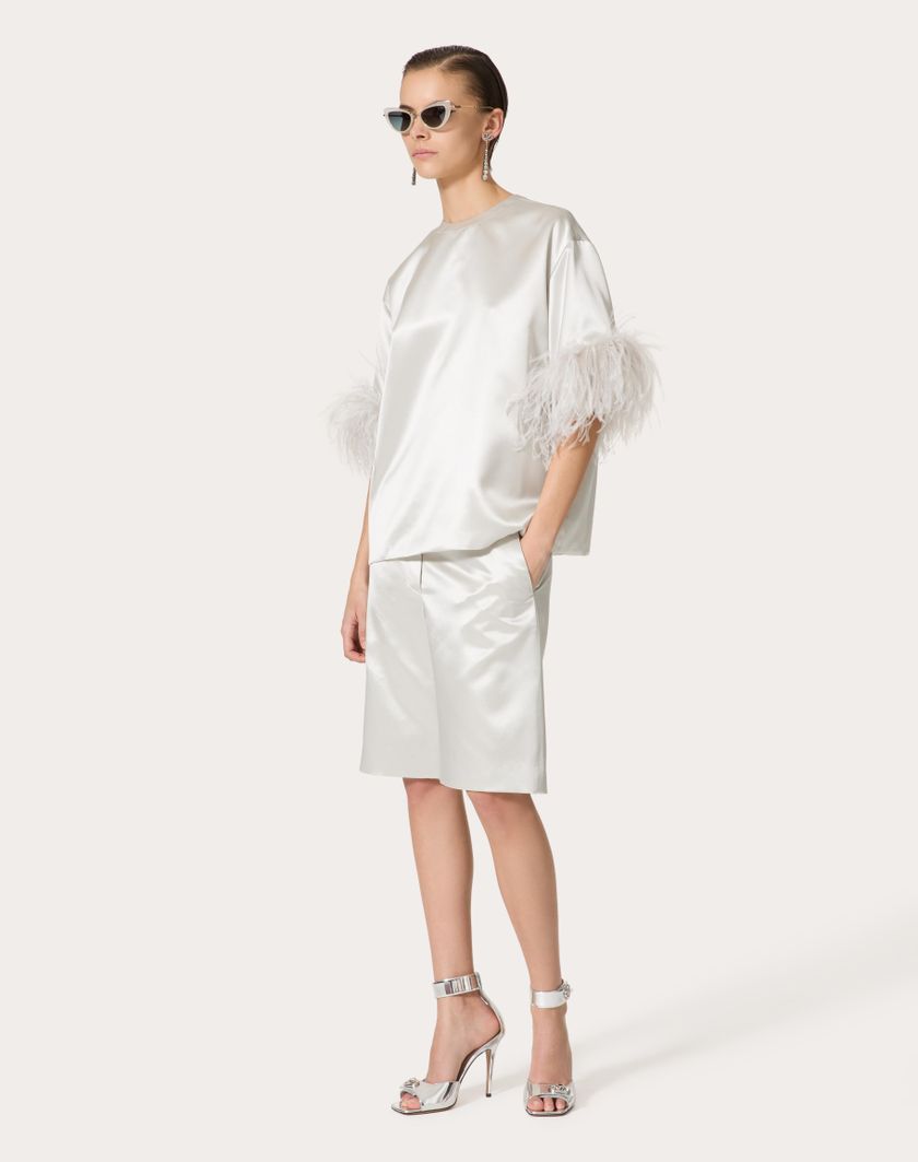 Valentino Handbags Top In Satin De Soie per Donna in Smoky | Valentino IT Lightning offer