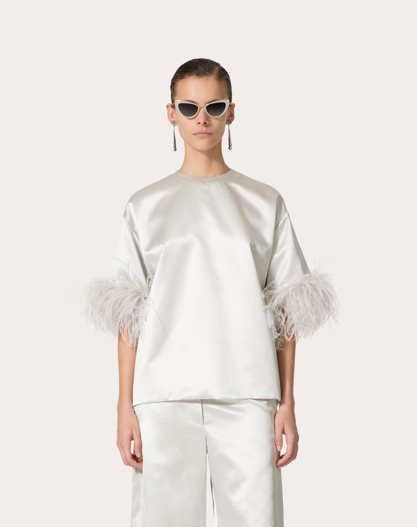 Valentino Handbags Top In Satin De Soie per Donna in Smoky | Valentino IT Lightning offer