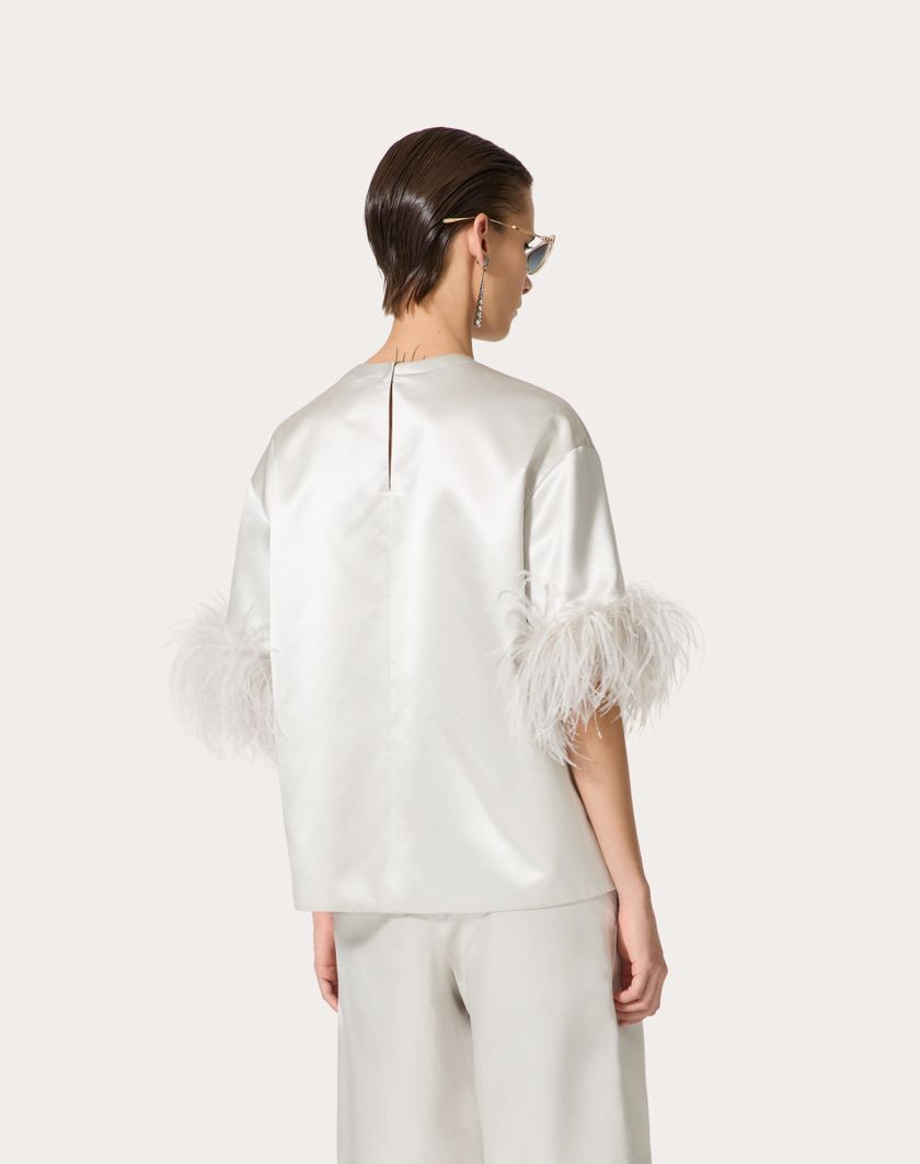 Valentino Handbags Top In Satin De Soie per Donna in Smoky | Valentino IT Lightning offer