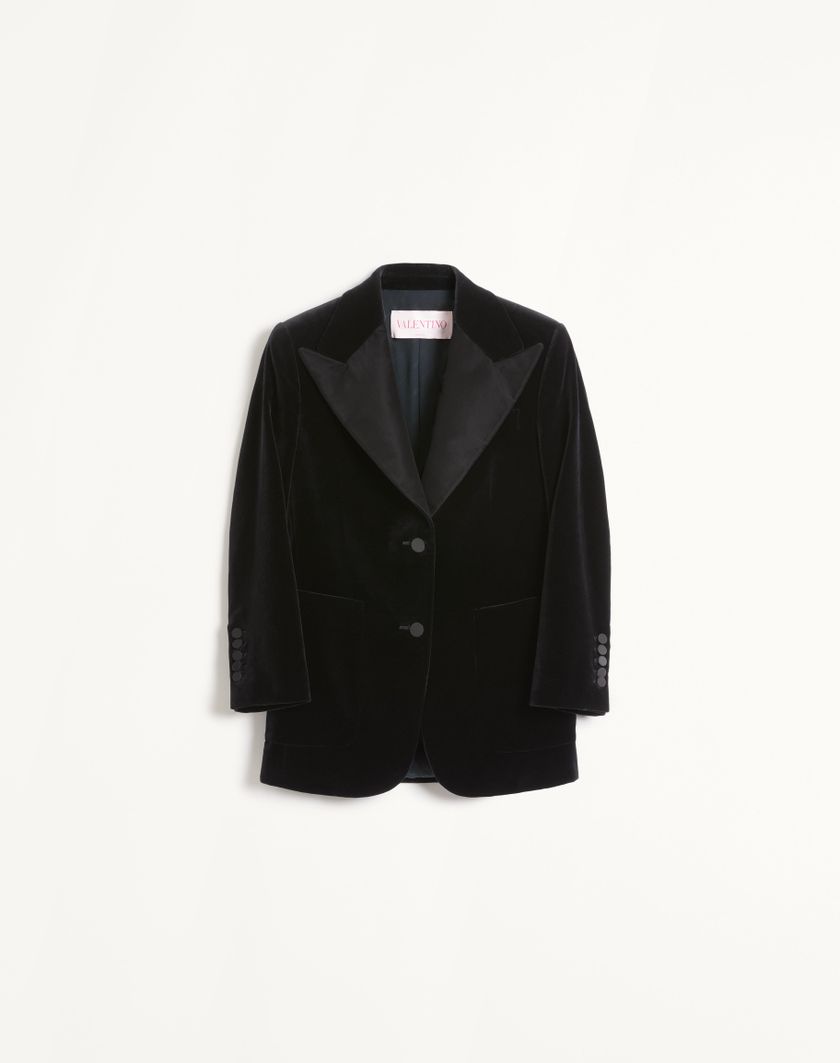 Valentino Handbags Blazer In Velluto per Donna in Nero | Valentino IT Enormi risparmi