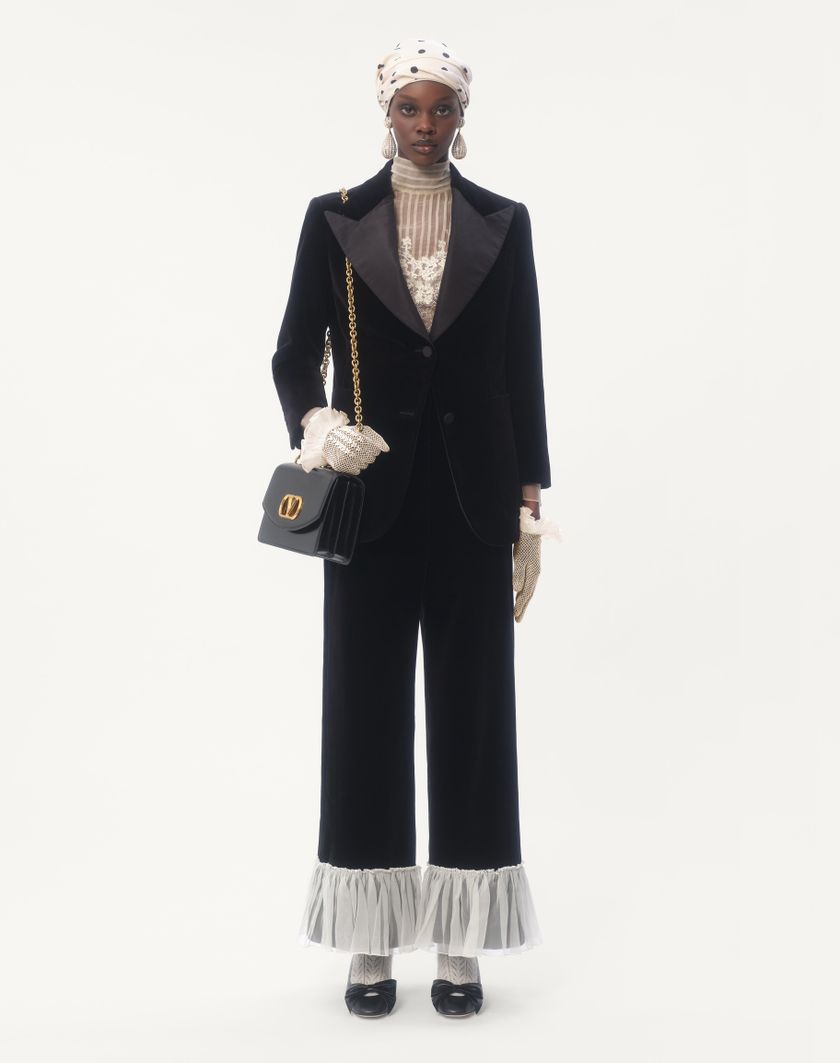 Valentino Handbags Blazer In Velluto per Donna in Nero | Valentino IT Enormi risparmi