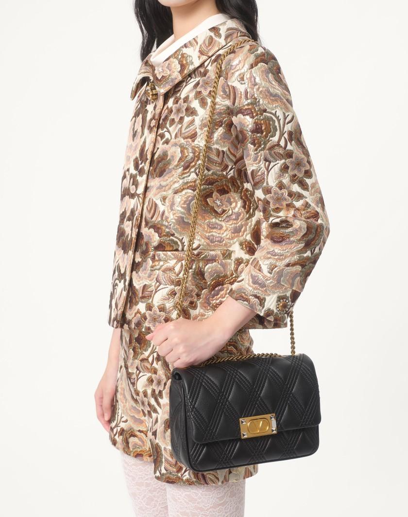 Valentino Handbags Giacca In Apres L'hiver Matelasse' Rose Lurex per Donna in Latte/rosa Lurex | Valentino IT Sconti VIP