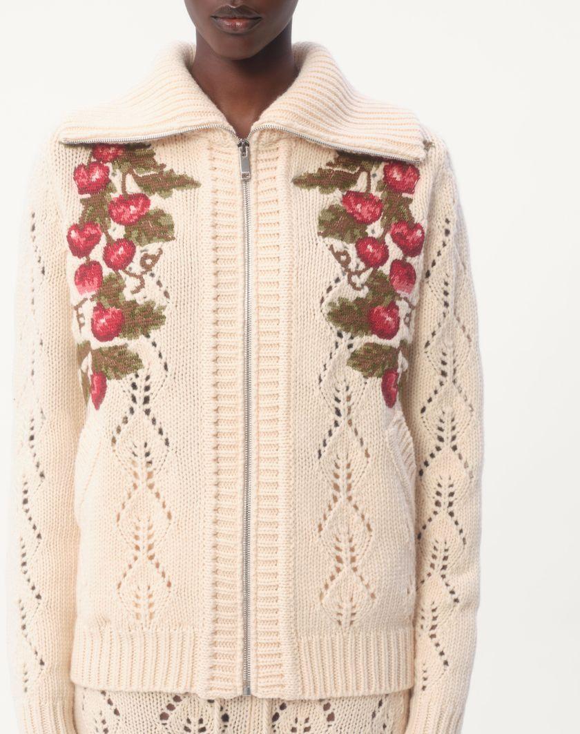 Valentino Handbags Giacca Di Maglia In Lana Ricamata per Donna in Multicolor | Valentino IT Trasporto libero internazionale
