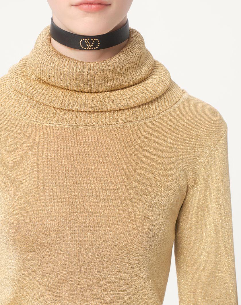 Valentino Handbags Maglia In Lurex per Donna in Rosa | Valentino IT Limitato a 3 giorni