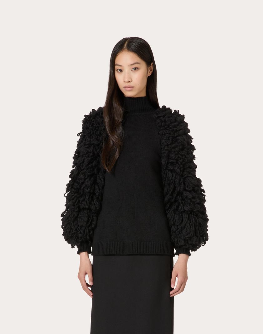 Valentino Handbags Maglia In Lana per Donna in Nero | Valentino IT In Linea