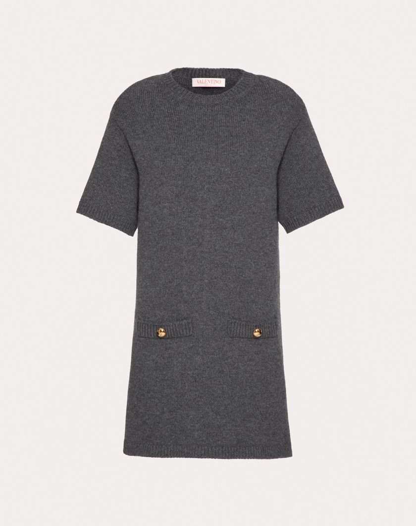 Valentino Handbags Maglia In Lana per Donna in Grigio Scuro | Valentino IT Spedizione Gratuita