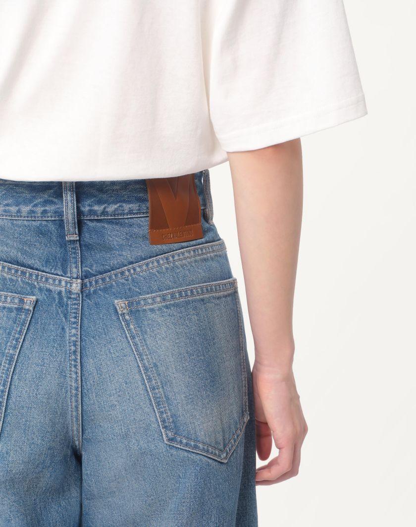 Valentino Handbags Pantaloni In Denim per Donna in Denim | Valentino IT Prezzo Ridotto