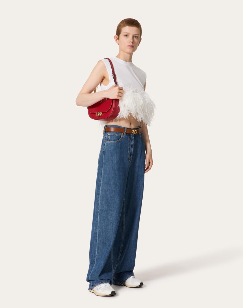 Valentino Handbags Pantaloni In Denim Blu Medio per Donna in Denim | Valentino IT Convenienza