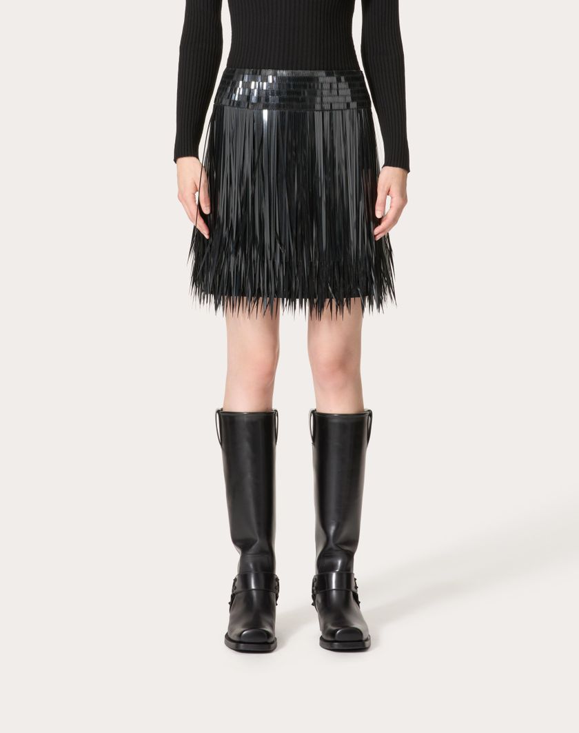 Valentino Handbags Gonna In Organza Ricamata per Donna in Nero | Valentino IT Vendite Flash